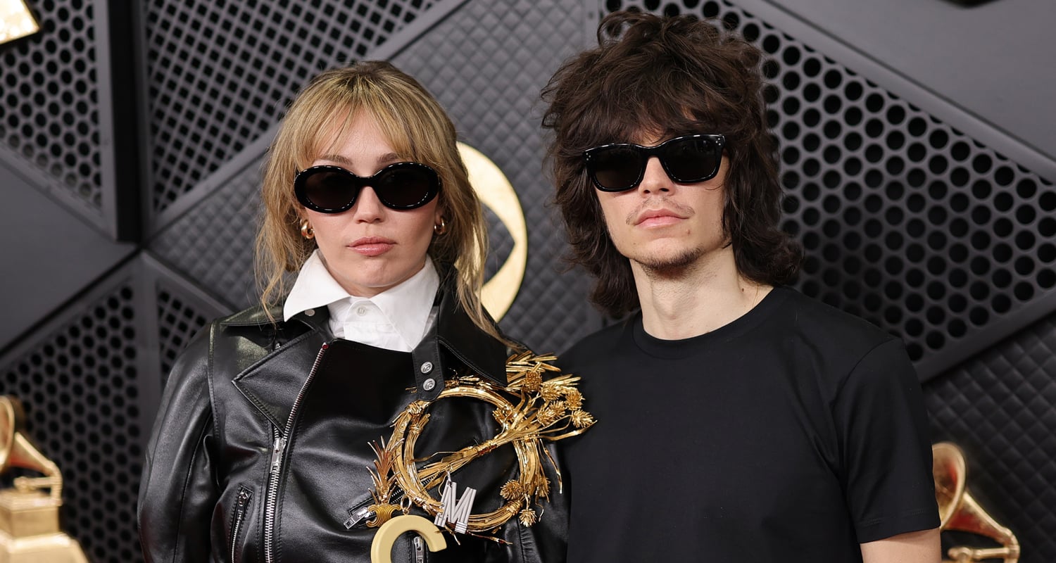 Miley Cyrus Gets Support from Fiance Maxx Morando at Grammys 2026