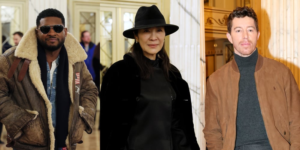 Celebs at Olympics Opening Ceremony 2026 in Milan – See the Red Carpet Photos | 2026 Olympics, 2026 Winter Olympics, Adam Rippon, Benito Skinner, Bresh, Bugs Bunny, David Lauren, Devon Lee Carlson, Donatella Versace, gracie gold, Grant Show, Jeff Goldblum, Katherine LaNasa, Lauren Bush Lauren, Maggie Rogers, Marisa Tomei, Michelle Yeoh, Monique Coleman, olympics, Shaun White, Sports, Stanley Tucci, Stephen Schwartz, Sunghoon, Sydney Carlson, Usher | Celebrity News and Gossip | Entertainment, Photos and Videos