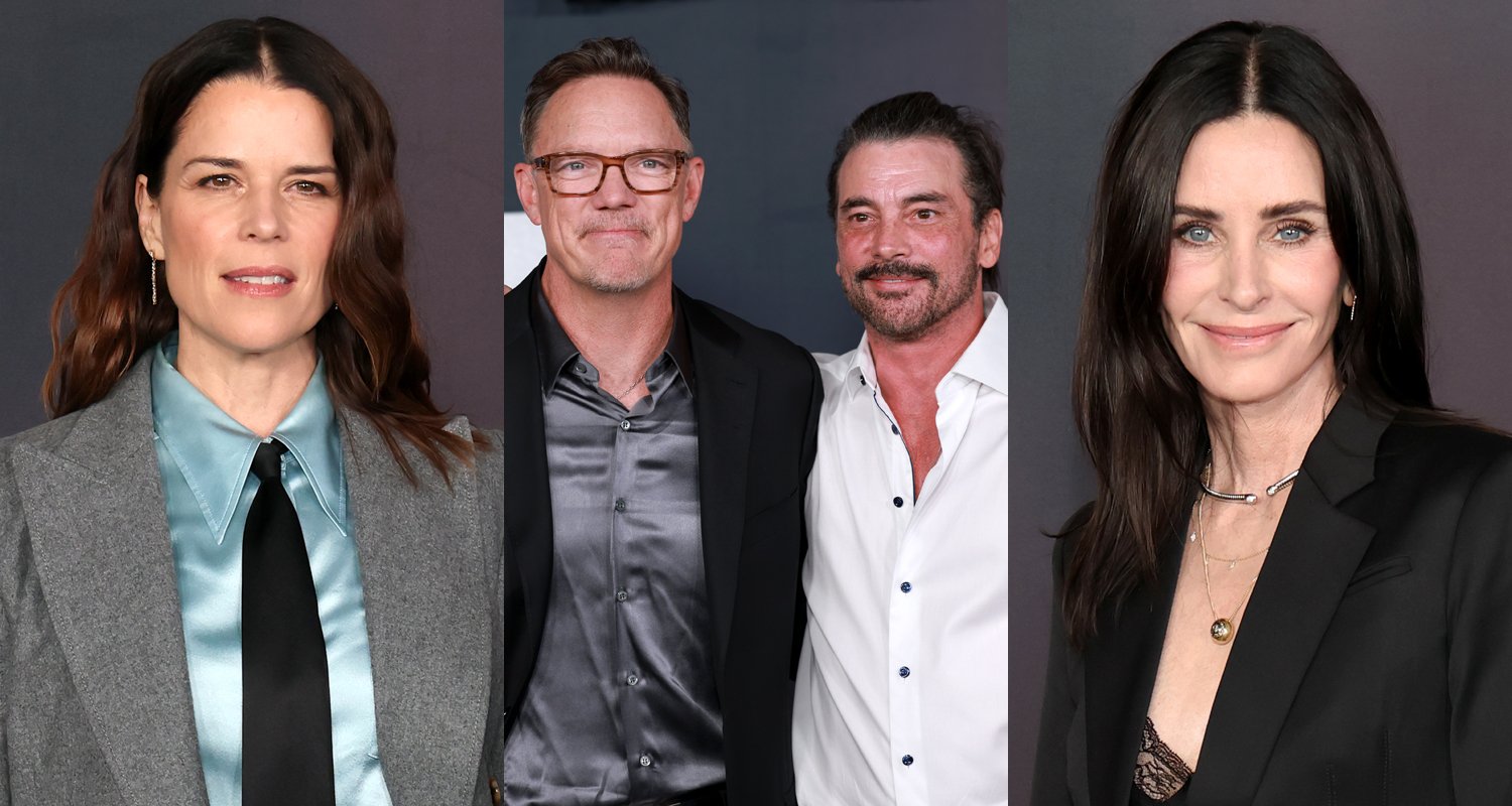 Neve Campbell se junta a Matthew Lillard, Skeet Ulrich e Courteney Cox na estreia de ‘Scream 7’ em Los Angeles | Anna Camp, Celeste O’Connor, Courteney Cox, Ethan Embry, Isabel May, Jasmine Savoy Brown, Jimmy Tatro, Joel McHale, Kevin Williamson, Mason Gooding, Matthew Lillard, McKenna Grace, Neve Campbell, Roger L Jackson, Sam Rechner, Scream Simmetly, | Notícias e fofocas sobre celebridades Entretenimento, fotos e vídeos