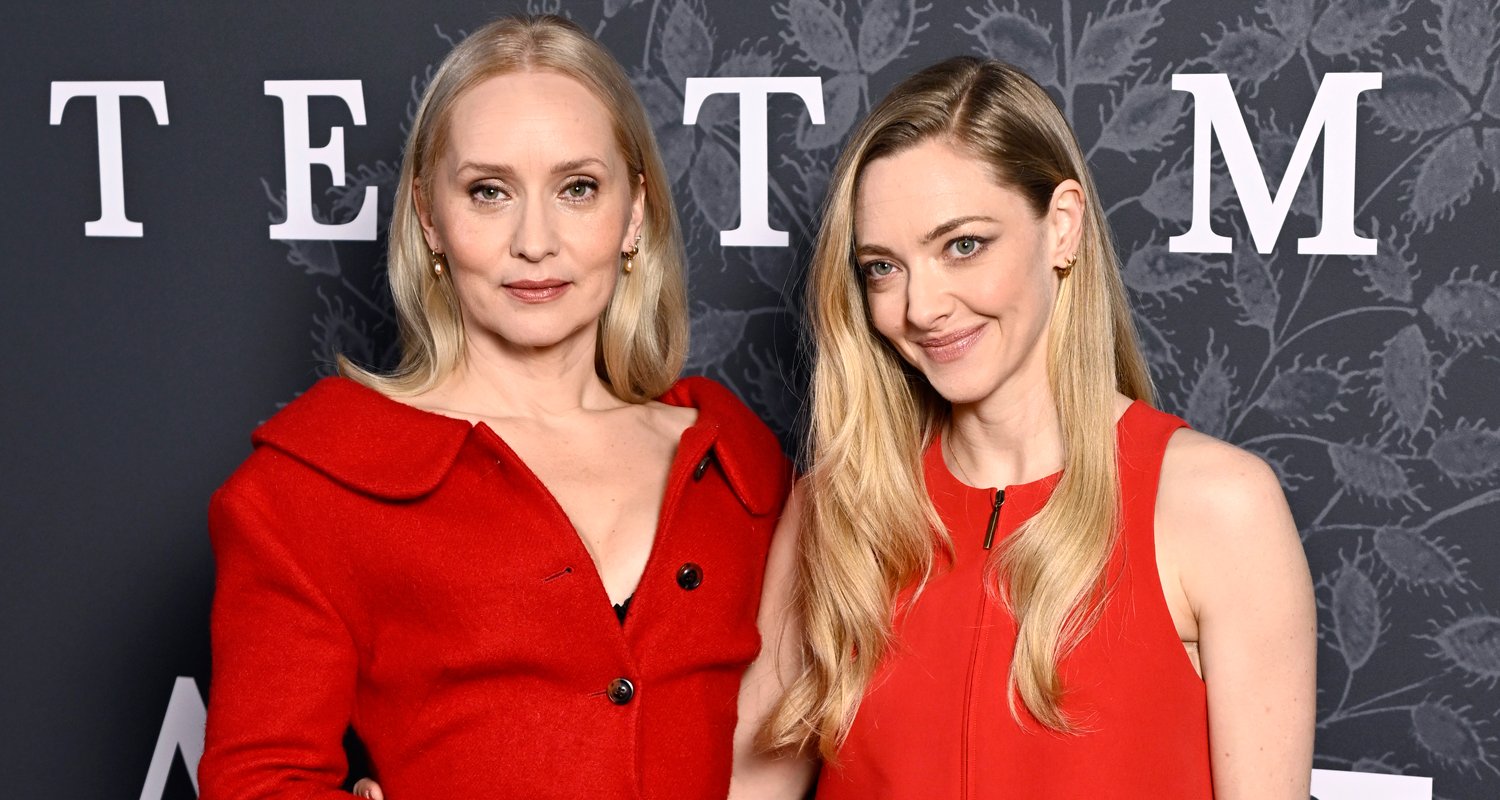 Amanda Seyfried & Director Mona Fastvold Match in Red for 'The Testament of Ann Lee' UK Screening