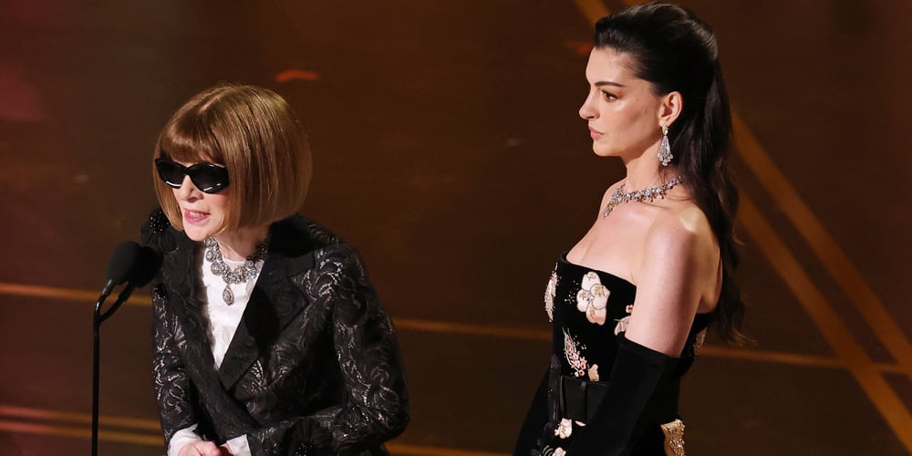 Anne Hathaway e Anna Wintour revivem momento de ‘O Diabo Veste Prada’ no Oscar 2026 | Oscar 2026, Anna Wintour, Anne Hathaway, Oscar | Notícias e fofocas sobre celebridades Entretenimento, fotos e vídeos