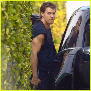 Austin Butler Shows Off His Muscles as He Hits the Gym for a Workout