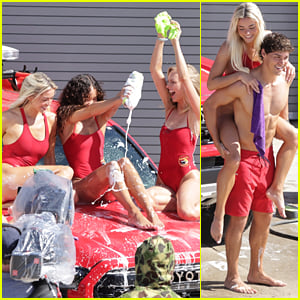 Cast of 'Baywatch' Reboot Gets Sudsy Filming a Car Wash Scene