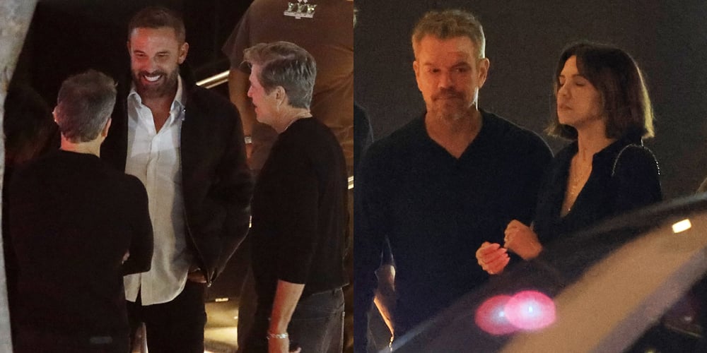Ben Affleck Joins BFF Matt Damon & Wife for Dinner in Beverly Hills