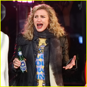 Cameron Diaz Films New Rom-Com Movie Outside of Comedy Club in NYC