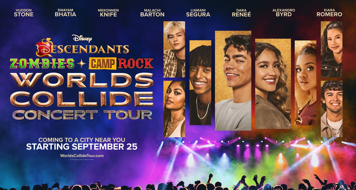 Disney’s ‘Worlds Collide Concert Tour’ Part 2 Announces Fall 2026 Dates, Full Cast Revealed | Camp Rock, Descendants, Disney, Music, Shopping, tour, Zombies | Celebrity News and Gossip | Entertainment, Photos and Videos