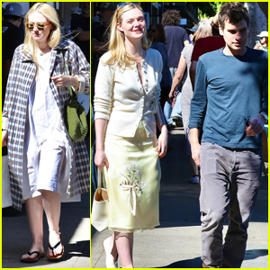 Dakota Fanning Grabs Lunch in LA with Sister Elle Fanning & Her Boyfriend Gus Wenner