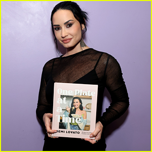 Demi Lovato Rocks a Sheer Black Dress at Event for Her First Cookbook Launch