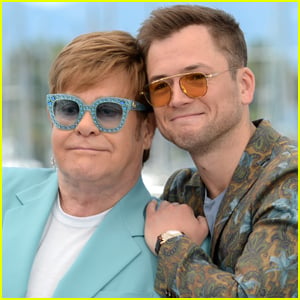 Elton John Reunites with 'Rocketman' Star Taron Egerton on 79th Birthday!