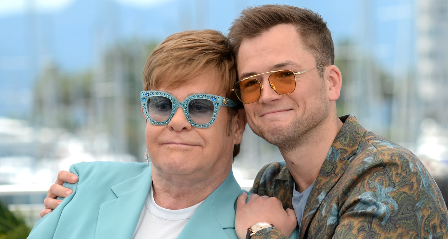 Elton John Reunites with ‘Rocketman’ Star Taron Egerton on 79th Birthday!