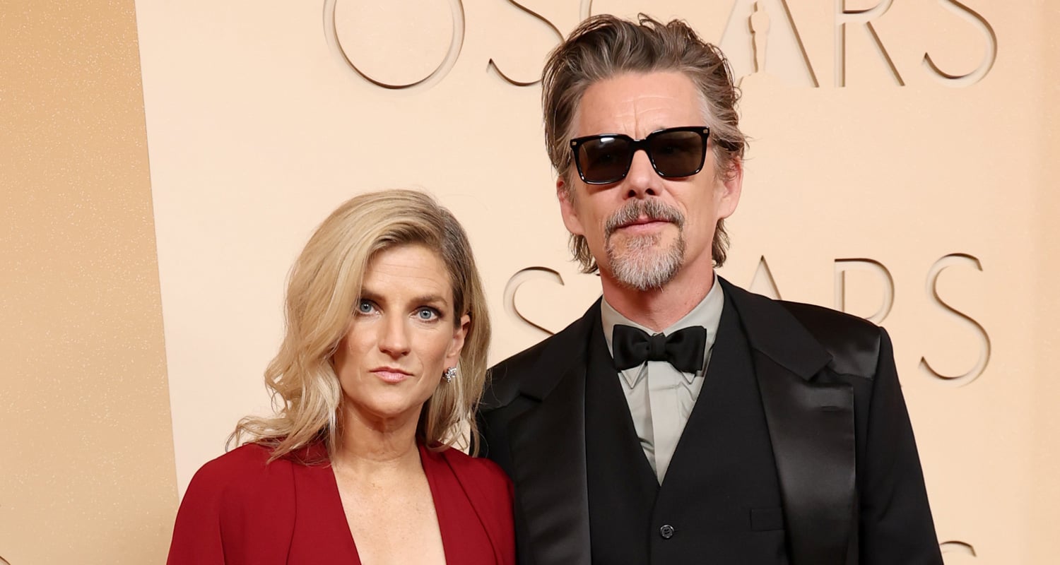 Ethan Hawke Keeps It Cool at Oscars 2026 With Wife Ryan Hawke