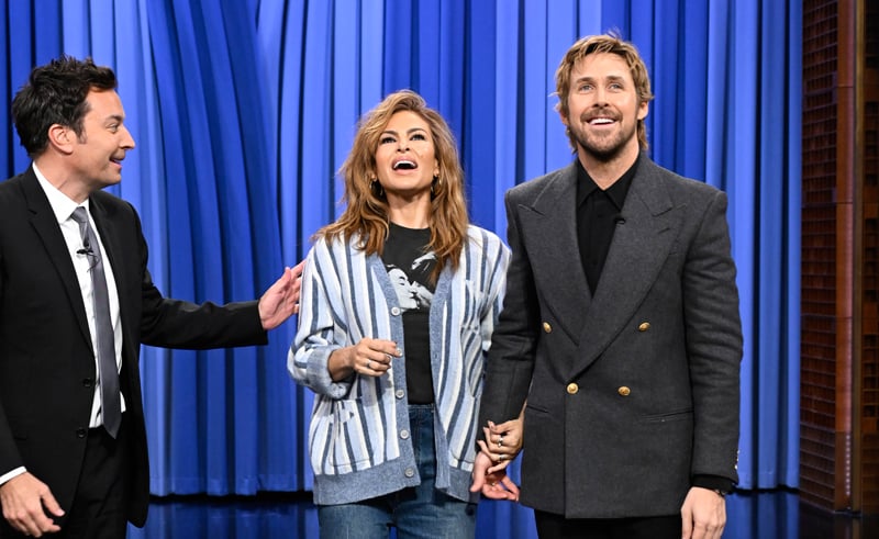 Eva Mendes comemora aniversário com Ryan Gosling em Fallon | Eva Mendes, Ryan Gosling | Notícias e fofocas sobre celebridades Entretenimento, fotos e vídeos