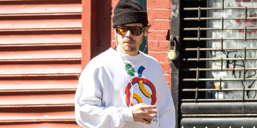 Harry Styles Enjoys Picturesque Morning Walk Through Lower Manhattan Neighborhood