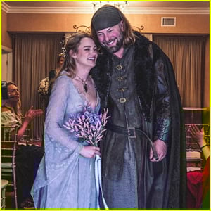 Hallmark's Hunter King Marries Chris Copier in Medieval Times-Themed Wedding Ahead of International Party This Summer (Exclusive) 