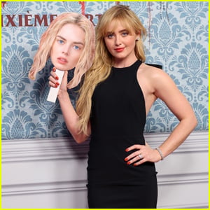 Kathryn Newton Carries Samara Weaving Face Cutout to 'Ready or Not 2' Premiere in Paris