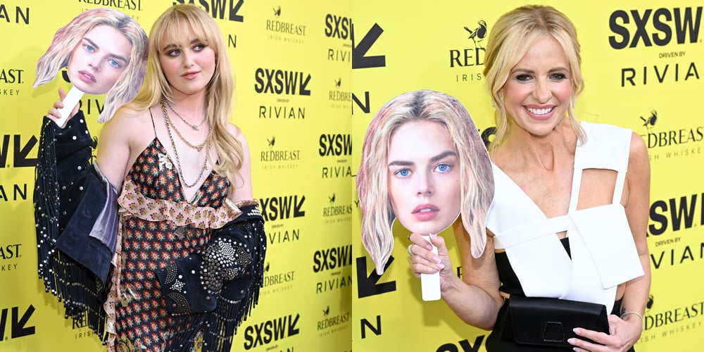 Kathryn Newton, Sarah Michelle Gellar e elenco de ‘Ready or Not 2’ comparecem à estreia com Samara Weaving Face Cutout! | Claudette Godfrey, Elijah Wood, Kathryn Newton, Maya Jeh, Masa Lizdek, Matt Bettinelli-Olpin, Matthew Greenfield, Nadeem Omar-Khitab, Olivia Cheng, Ready or Not, Ready or Not 2, Samara Weaving, Sarah Michelle Gellar, Shawn Weaving, Sarah Michelle Gellar, Tripp V Hatosil, Tripp W. Notícias de celebridades e fofocas Entretenimento, fotos e vídeos