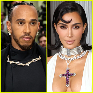 Lewis Hamilton Shares a Flirty Reaction to Kim Kardashian's Glam Oscars Look