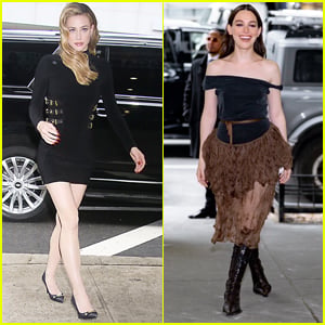 Lili Reinhart & Victoria Pedretti Lead Cast of 'Forbidden Fruits' for Promo in NYC