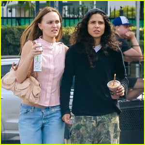 Lily-Rose Depp & Girlfriend 070 Shake Keep Close on Lunch Date in L.A.
