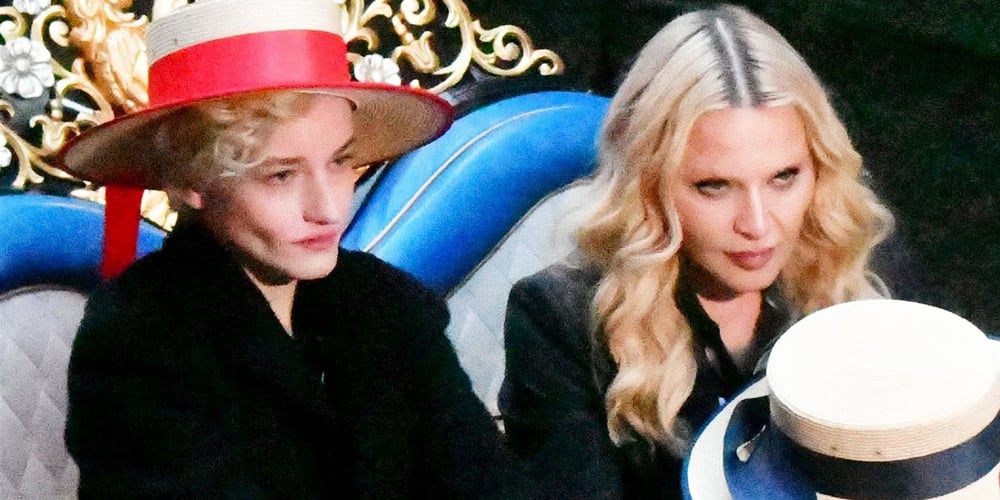 Madonna e Julia Garner filmadas em uma gôndola em Veneza entre as filmagens da temporada de ‘The Studio’ | Julia Garner, Madonna, Estúdio | Notícias e fofocas sobre celebridades Entretenimento, fotos e vídeos