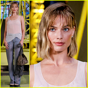 Margot Robbie Debuts Short New Haircut with Bangs at Chanel's Paris Fashion Show