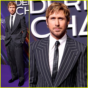Ryan Gosling Looks Dapper in Pinstripe Suit at 'Project Hail Mary' Paris Premiere