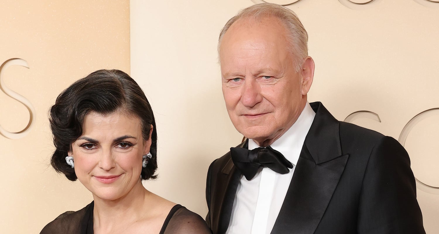 Supporting Actor Nominee Stellan Skarsgard Arrives at Oscars 2062 With Wife Megan | 2026 Oscars, Megan Everett-Skarsgård, Oscars, Stellan Skarsgard | Celebrity News and Gossip | Entertainment, Photos and Videos