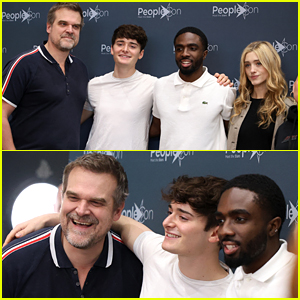 'Stranger Things' Stars David Harbour, Gaten Matarazzo, Noah Schnapp, Caleb McLaughlin, & More Greet Fans at Paris Convention