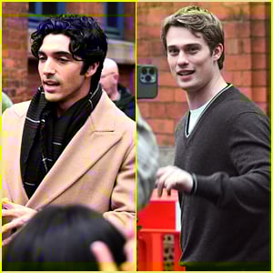 Taylor Zakhar Perez & Nicholas Galitzine Spotted Greeting Fans on Final Day of Filming ‘Red, White & Royal Blue’ Sequel!