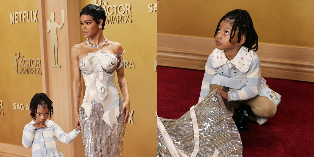 A filha de Teyana, Taylor Rue, aparece como estilista no tapete vermelho do Actor Awards 2026 | 2026 Actor Awards, Actor Awards, Rue Shumpert, Teyana Taylor | Notícias e fofocas sobre celebridades Entretenimento, fotos e vídeos