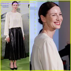Caitriona Balfe Steps Out in Madrid to Promote 'Outlander' Final Episodes