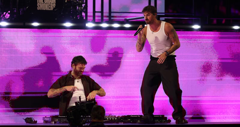 The Chainsmokers Perform Between Games in NCAA’s Final Four, Get Mixed Reactions from Audience | Alex Pall, andrew taggart, Event Photos, Music, The Chainsmokers | Celebrity News and Gossip | Entertainment, Photos and Videos The Chainsmokers Perform Between Games in NCAA’s Final Four, Get Mixed Reactions from Audience | Alex Pall, andrew taggart, Event Photos, Music, The Chainsmokers | Celebrity News and Gossip | Entertainment, Photos and Videos