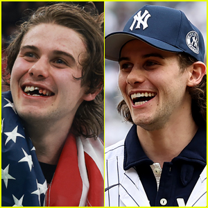 Jack Hughes Shows Off New Teeth as He Throws First Pitch at Yankees Opening Day Game
