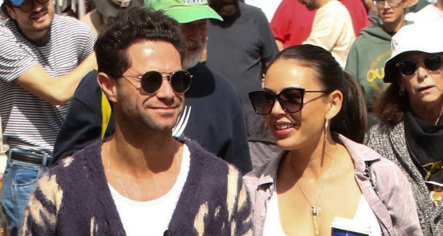 Janel Parrish & Sasha Farber Hold Hands at Farmer's Market After Dating Rumors