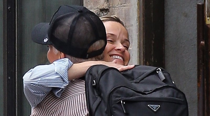 Reese Witherspoon & Pink Spotted Meeting Up in New York!