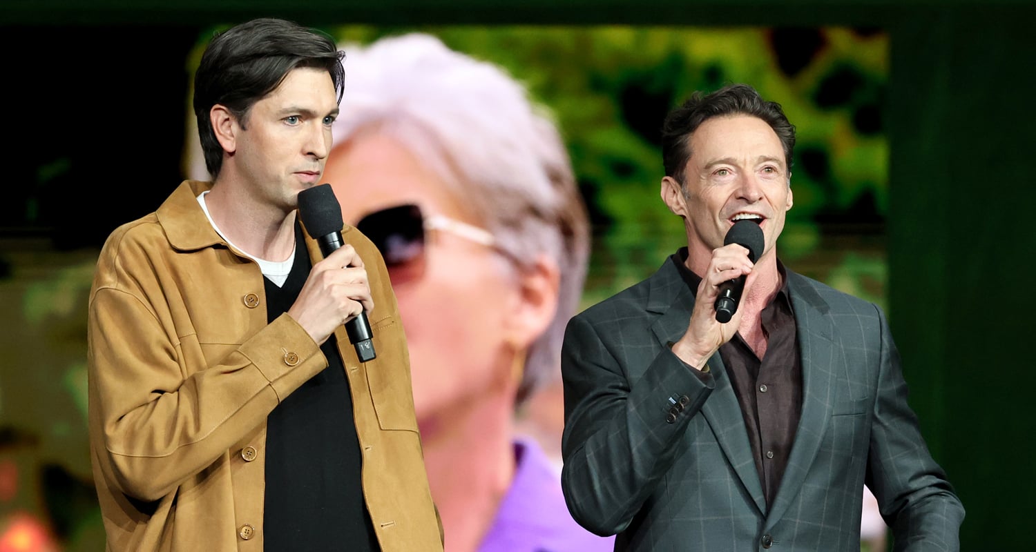 Hugh Jackman & Nicholas Braun Stop By CinemaCon 2026 to Promote ‘The Sheep Detectives’ | Event Photos, Hugh Jackman, Nicholas Braun, Nicholas Galitzine, The Sheep Detectives | Celebrity News and Gossip | Entertainment, Photos and Videos