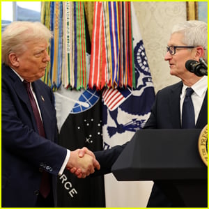 Trump Claims Tim Cook Called Him to Fix Problem, Says Apple CEO Wanted to 'Kiss My A--' in Wild Statement