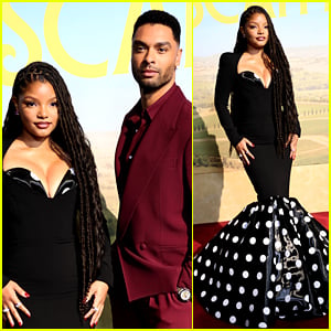 Halle Bailey Walks Red Carpet with Rege-Jean Page at 'You, Me & Tuscany' NYC Premiere!